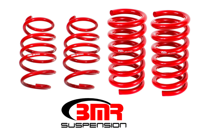 BMR Suspension Lowering Springs - Handling Version - Red - 2015-17 Mustang