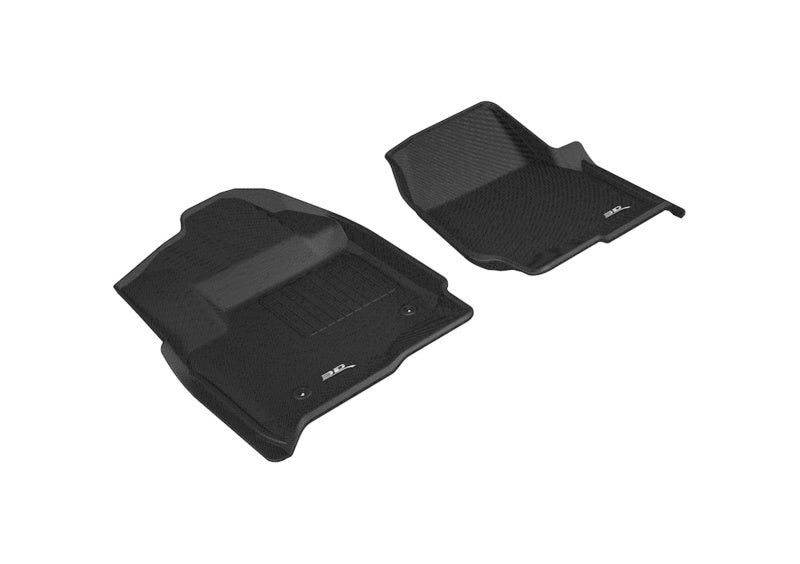 3D MAXpider Kagu Floor Liner - Front - Black/Textured - F250 - Ford Fullsize Truck 2015-21 - (Pair)