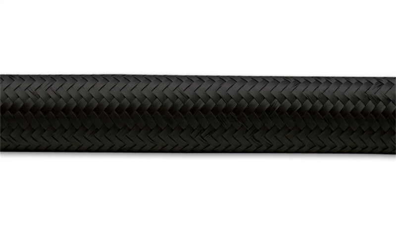 Vibrant Performance 2ft Roll -6 Black Nylon Braided Flex Hose