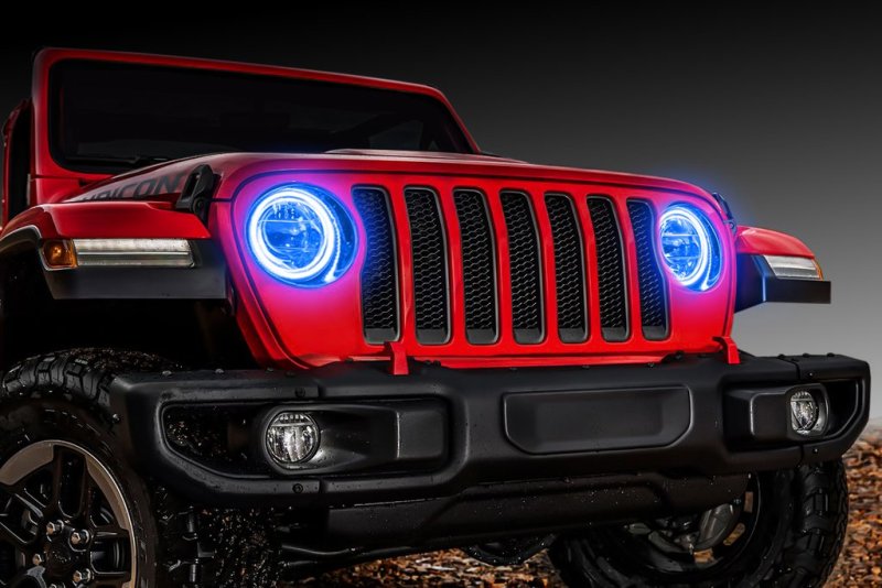 Oracle Lighting SMD Halo Blue LED Headlight Halo - Jeep Wrangler JL 2018-19