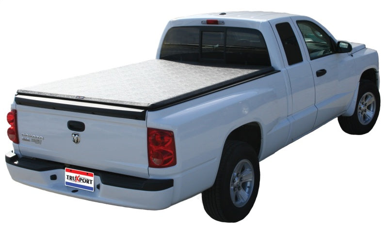 Truxedo Truxport Roll-Up Tonneau Cover - Hook and Loop Attachment - Vinyl Top - Black - 5 ft Bed - Dodge Midsize Truck 2000-07