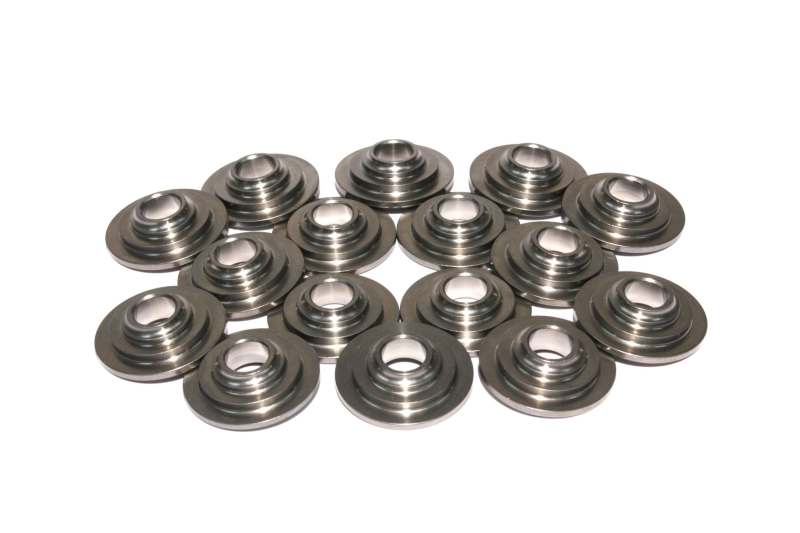 Comp Cams 7 Degree Valve Spring Retainer - 0.945 / 0.675 in OD Steps - Dual Spring - Titanium - Set of 16