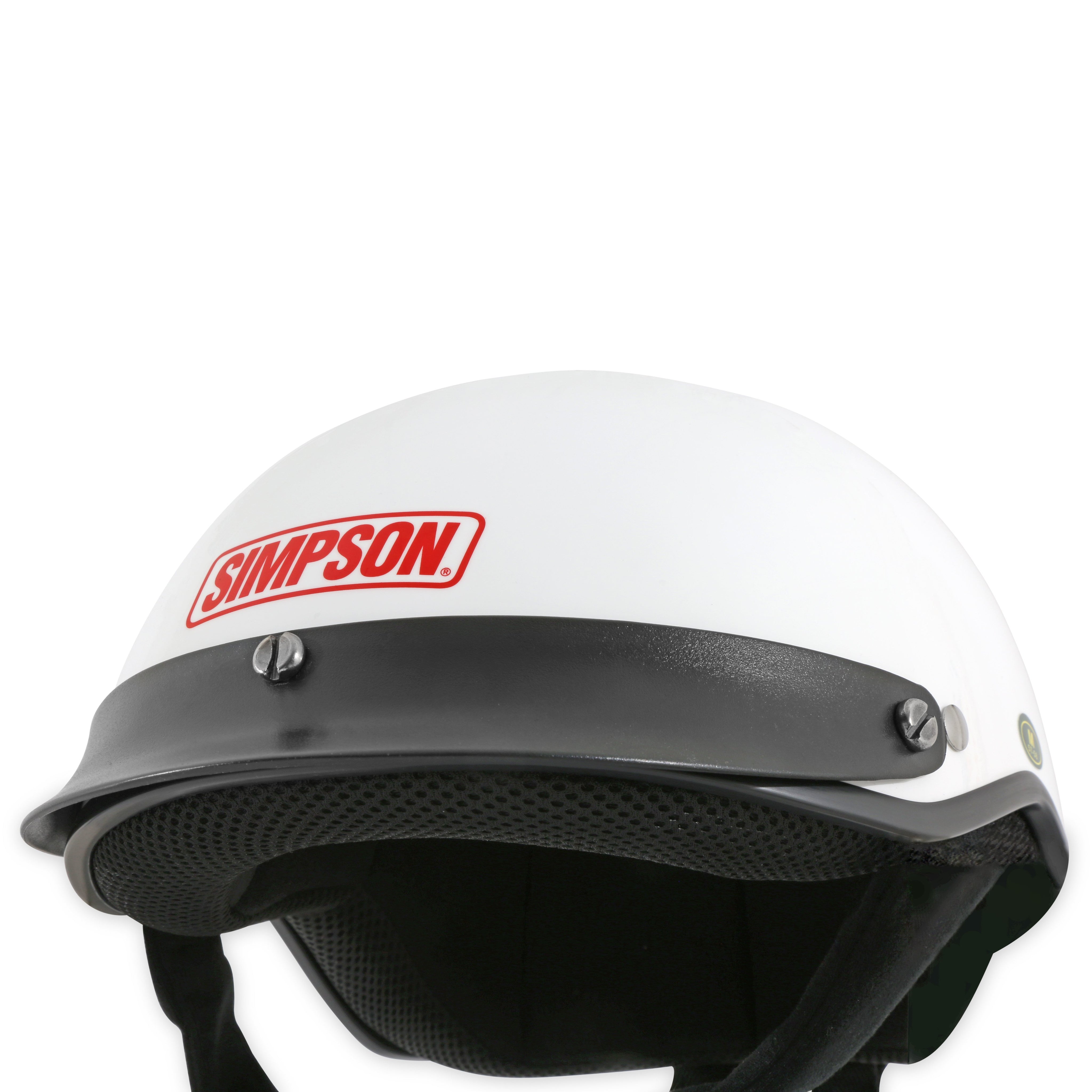 Simpson Shorty Crew Helmet - White