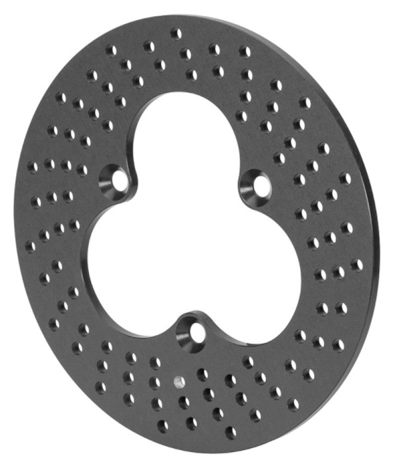 Wilwood Drilled Brake Rotor - 10.95" OD - 0.31" Thick - 3 x 5.00" Bolt Pattern - Aluminum - Black - Sprint Car