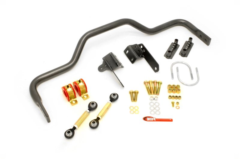 BMR Suspension Sway Bar - 2 Point Adjustable - Rear - 1-3/8" Diameter - Steel - Black Hammertone