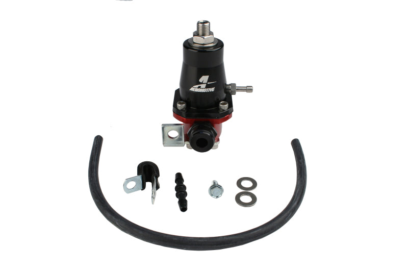 Aeromotive Fuel Pressure Regulator - 30 to 70 psi - Rail Mount - 6 AN O-Ring Return - Bypass - 1/8 in NPT Port - Fittings Included - E85 / Gas - Chevy Corvette 1992-96