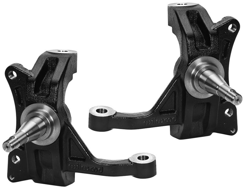 Wilwood Drop Spindle Kit - 2-1/2 in Drop - Driver/Passenger - Black - GM Fullsize Truck 1971-87 (Pair)