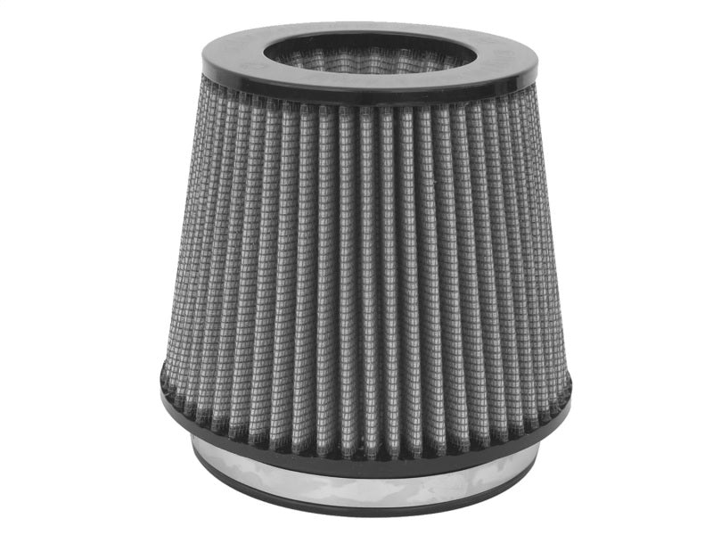 aFe Power Magnum FLOW Pro DRY S Clamp-On Air Filter Element - Conical - 7 in Base - 5.5 in Top - 5.5 in Flange - 6 in Tall - Reusable Cotton - White - Universal