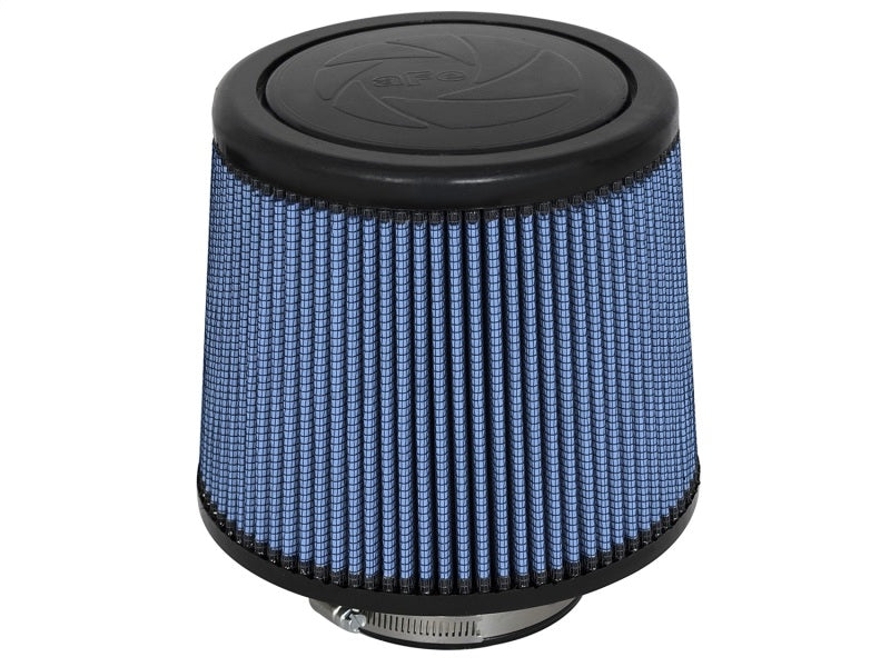 aFe Power Magnum FLOW Pro 5R Conical Air Filter Element - 8 in Base - 7 in Top - 4 in Flange - 6.7 in Tall - Blue