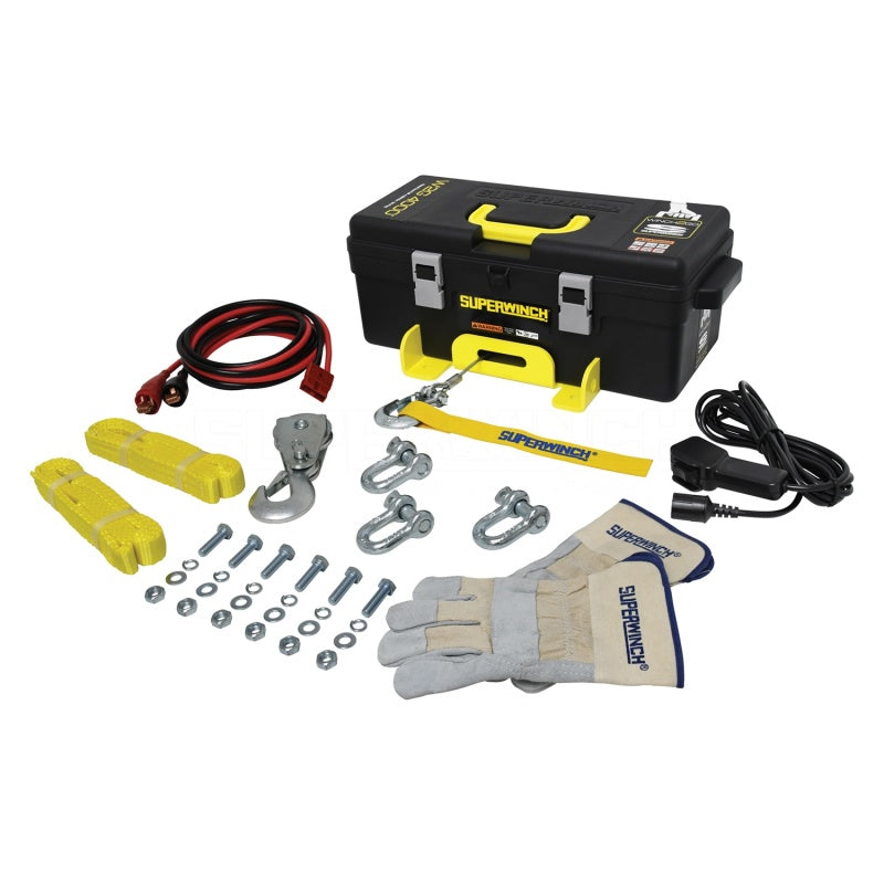 Superwinch Winch2Go Winch - 4000 lb Capacity - Hawse Fairlead - 7/32 in x 40 ft Steel Rope - 12V