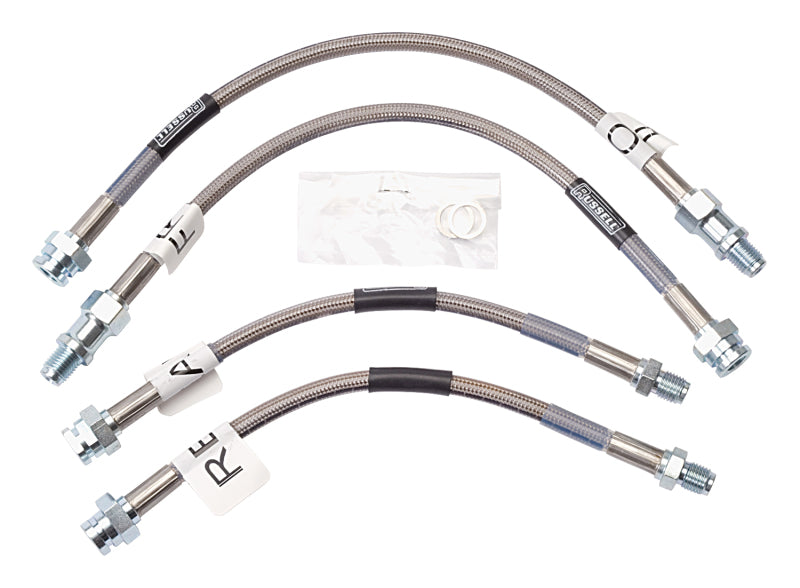 Russell Street Legal Stainless Steel Brake Line Kit 63-82 Corvette