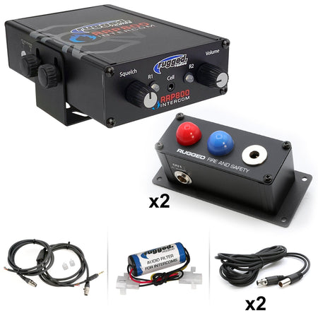 Rugged Radios Fire & Safety 2-Person Dual Radio Intercom Kit 800-2P
