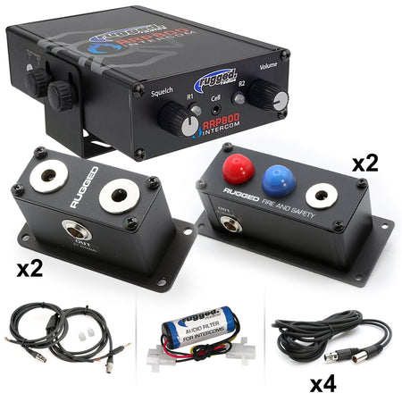 Rugged Radios Fire & Safety 6-Person Dual Radio Intercom Kit 800-6P