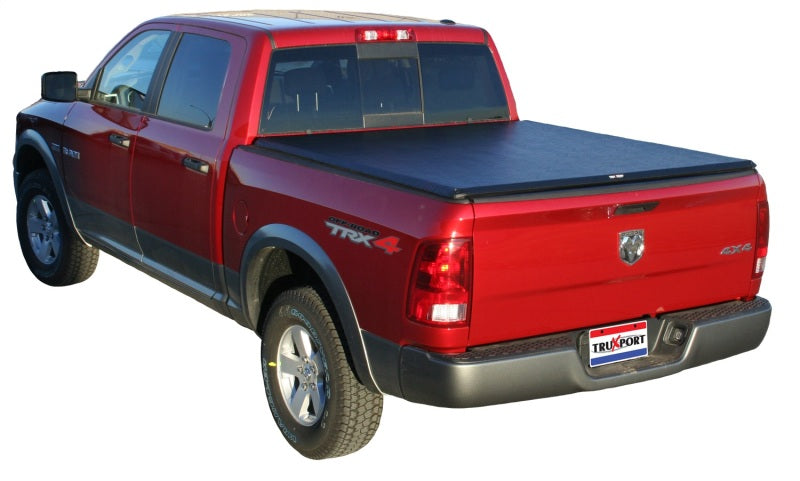 Truxedo Truxport Roll-Up Tonneau Cover - Hook and Loop Attachment - Vinyl Top - Black - 5 ft 7 in Bed - Dodge Ram Fullsize Truck 2009-18