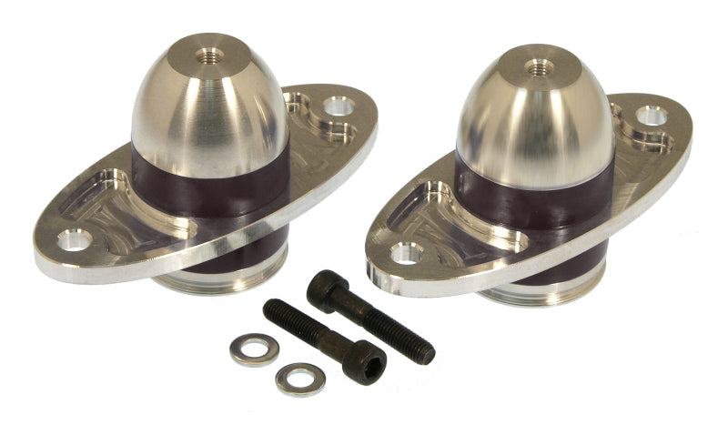 Prothane Motor Mount - Bolt-On - Polyurethane Bushings - Billet  / Black - Ford Modular - Ford Mustang 2005-06