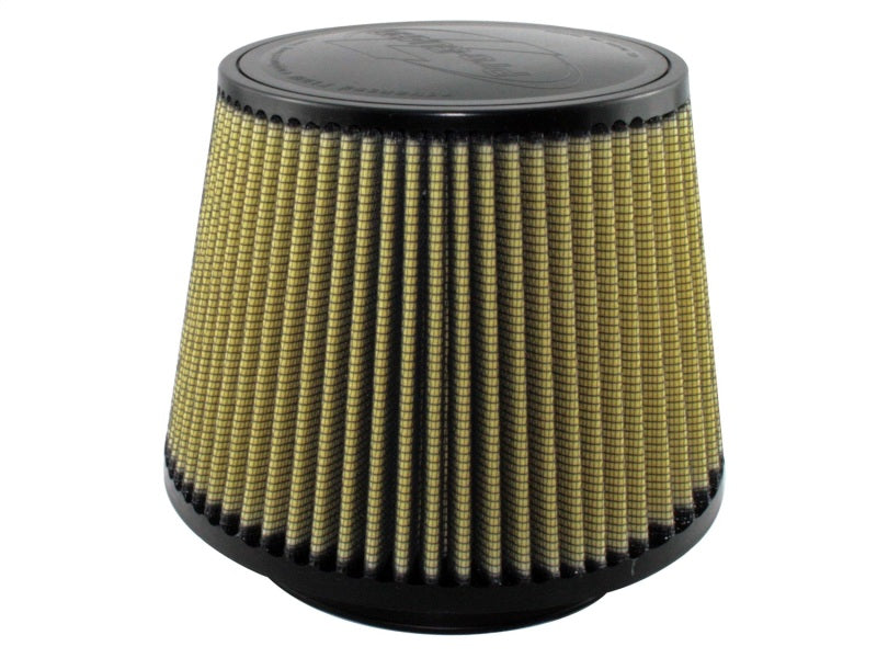 aFe Power Magnum FORCE Pro GUARD7 Air Filter Element - Conical - 9" Base Diameter - 7" Top Diameter - 7" Tall - 6" Flange - Reusable Cotton - Yellow