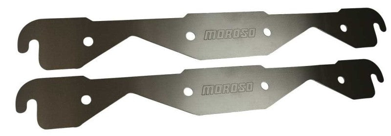 Moroso Exhaust Port Blockoff - 1-Piece - Small Block Chevy (Pair)