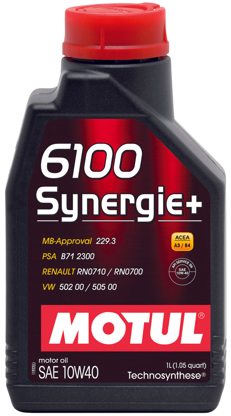 Motul 6100 Synergie+ 10w40 Oil Case/12-Liter