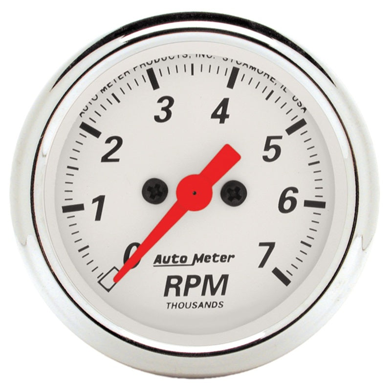 Auto Meter Arctic White Electric Tachometer - 2-1/16"