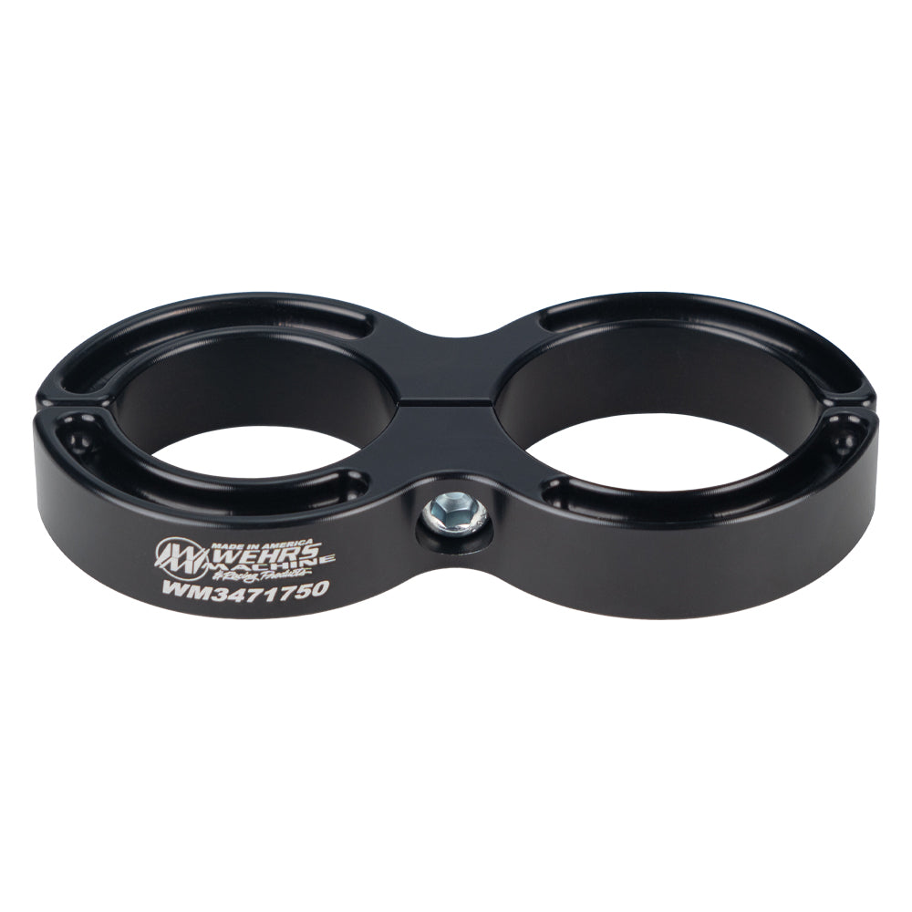 Wehrs Machine Clamp-On Fuel Filter Bracket - 1-3/4 in Tubes - 2 in Diameter - Black