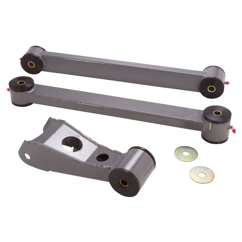 BBK Performance Control Arm - Lower/Upper - Polyurethane Bushings - Steel - Gray Powder Coat