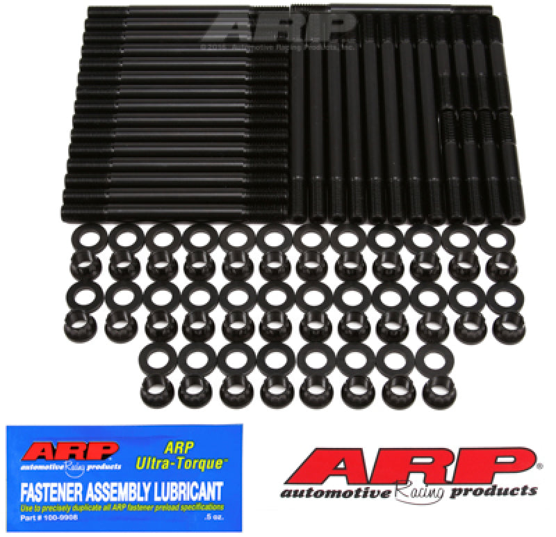 ARP Cylinder Head Stud 12 Point Nuts Chromoly Black Oxide - Aftermarket Head - Big Block Chevy - Kit