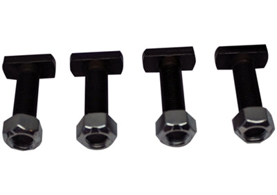 PEM T-Bolt - 3/8-24 in Thread - 1.375 in Long - Black Oxide - Backing Plate - Ford 9 in (Set of 4)
