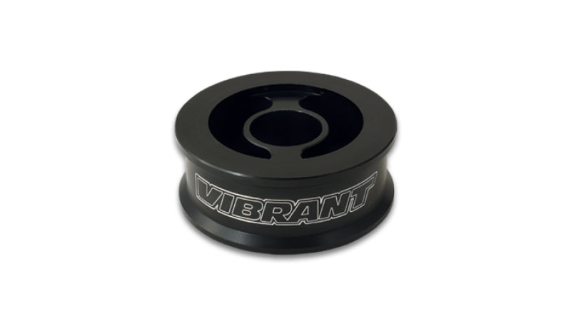 Vibrant Performance Sandwich Oil Cooler Adapter - Spacer - Bolt-On - 18 mm x 1.5/20 mm x 1.5/22 mm x 1.5/3/4-16 in/13/16-16 in Center Thread - Black