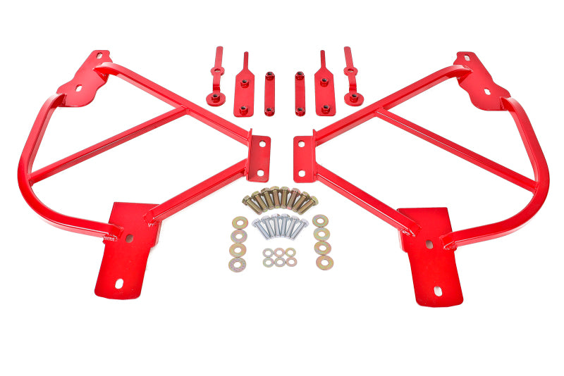 BMR Suspension Subframe Connectors - Bolt-In - Red - 2010-15 Camaro