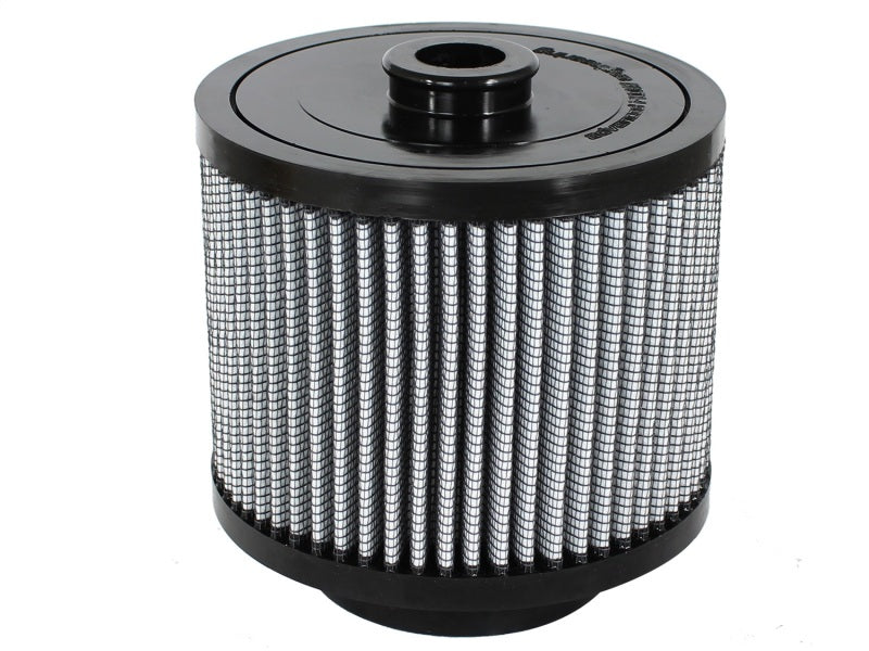 aFe Power Magnum FLOW Pro DRY S Clamp-On Round Air Filter Element - 5-4/10 in Tall - White - Audi A6 2005-11