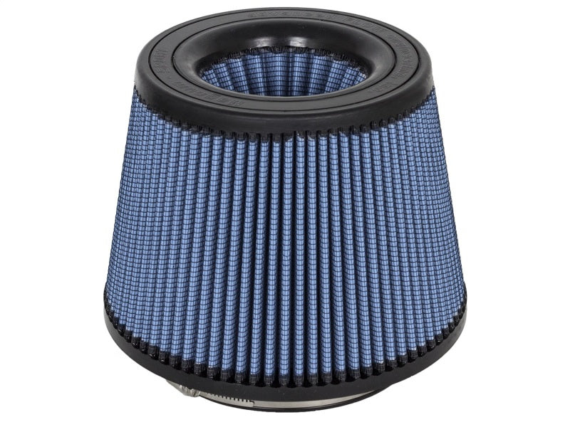 aFe Power Magnum FLOW Pro 5R Air Filter Element - Conical - 9" Base Diameter - 7" Top Diameter - 7" Tall - 6" Flange - Reusable Cotton - Blue