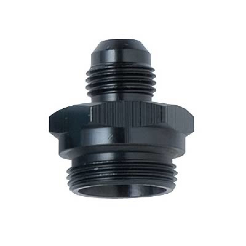 Fragola Male Carburetor Fitting -6 AN x 7/8-20 Dual Feed - Black