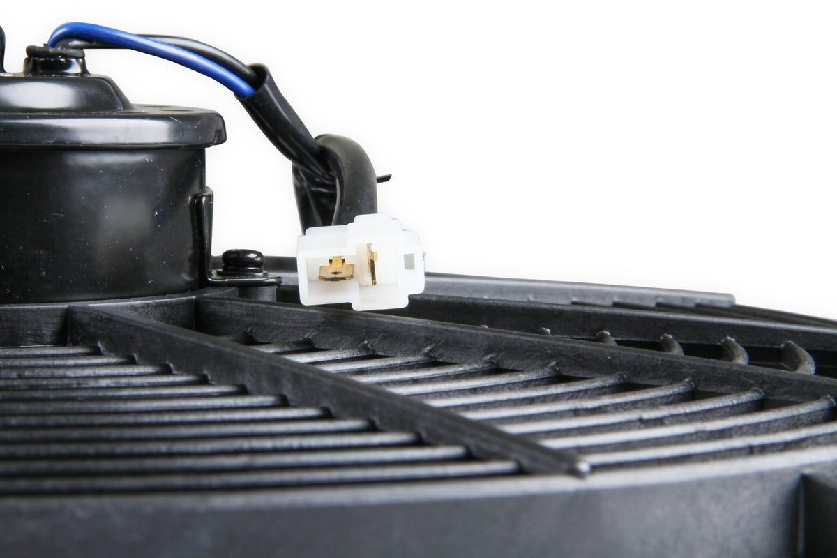 Frostbite Economy Electric Fan - Dual 14 in Fans - Puller - 1800 CFM - Curved Blade - 18.75 H x 28.25 in W