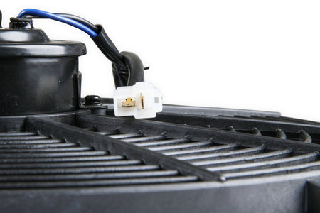 Frostbite Economy Electric Fan - Dual 14 in Fans - Puller - 1800 CFM - Curved Blade - 18.75 H x 28.25 in W