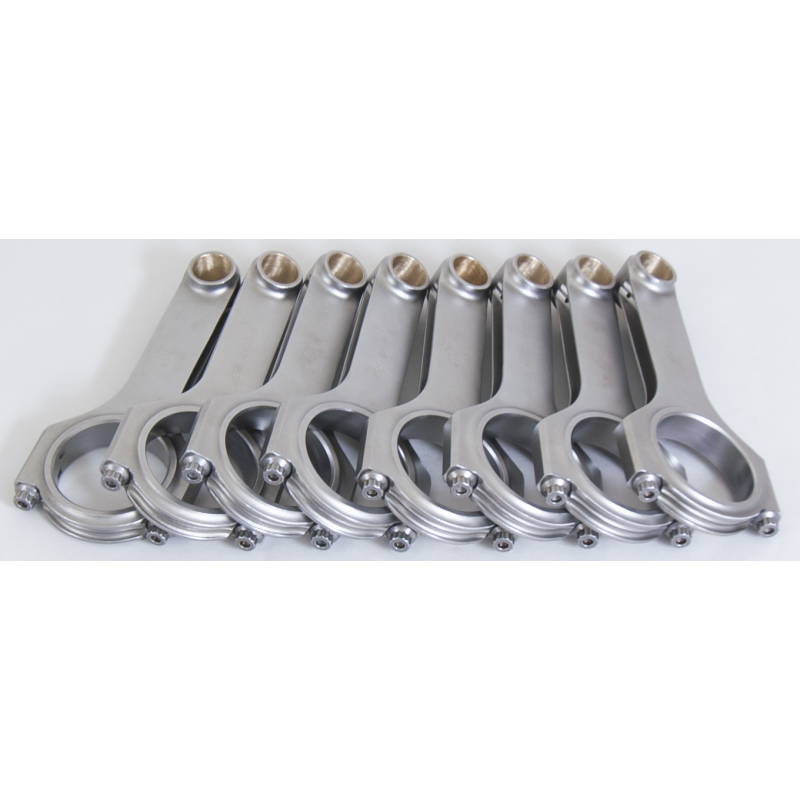 Eagle H Beam Connecting Rod 6.490" Long Bushed 7/16" Cap Screws - Forged Steel
