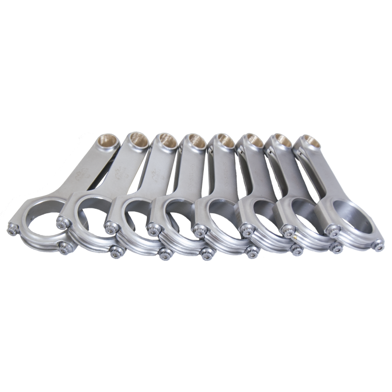 Eagle "3-D" H-Beam Forged 4340 Steel Connecting Rods - SB Chevy Stock 327, 350 - 2.100" Crank Pin, .927" Piston Pin, .940" B.E. Width, 5.700" Length, 640 Grams - (Set of 8)
