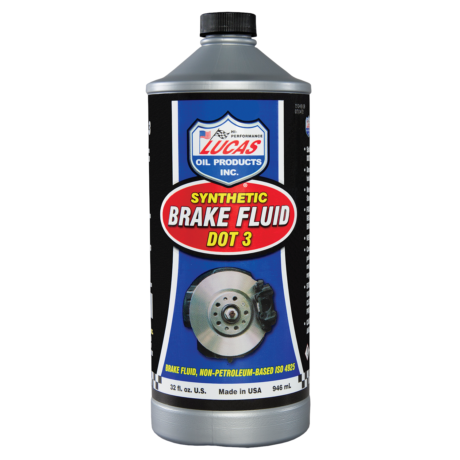 Lucas Oil Products DOT 3 Brake Fluid Synthetic 1 qt - Set of 12