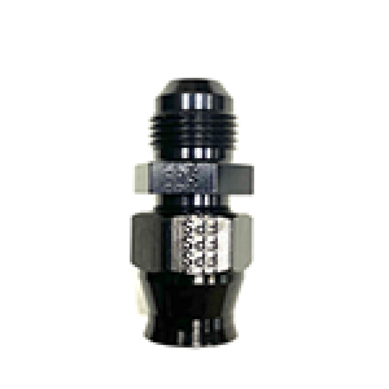 Fragola Performance Systems Tube End Fitting Straight 6 AN Male to 3/8" Tubing Aluminum - Black Anodize