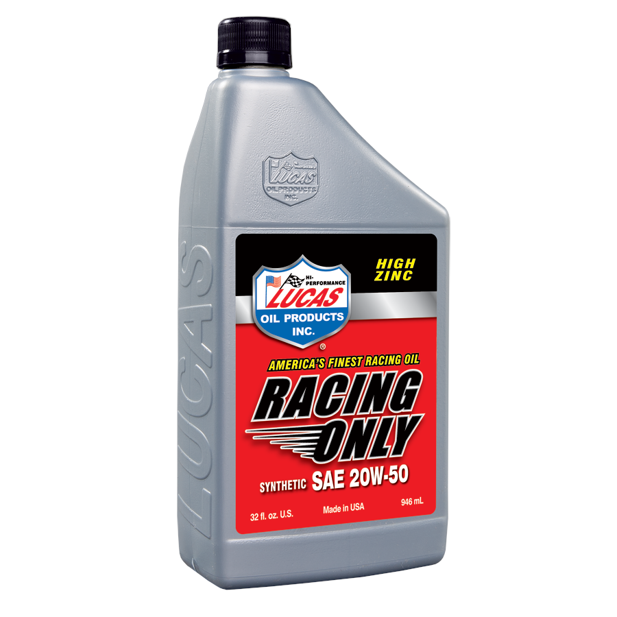 Lucas Oil Products Racing Motor Oil 20W50 Synthetic 1 qt - Set of 6