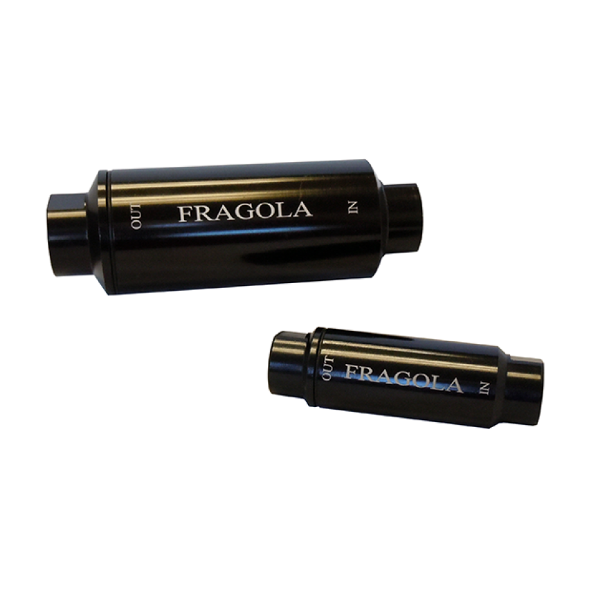 Fragola Fuel Filter w/40 Micron Element #6 In/Out Black