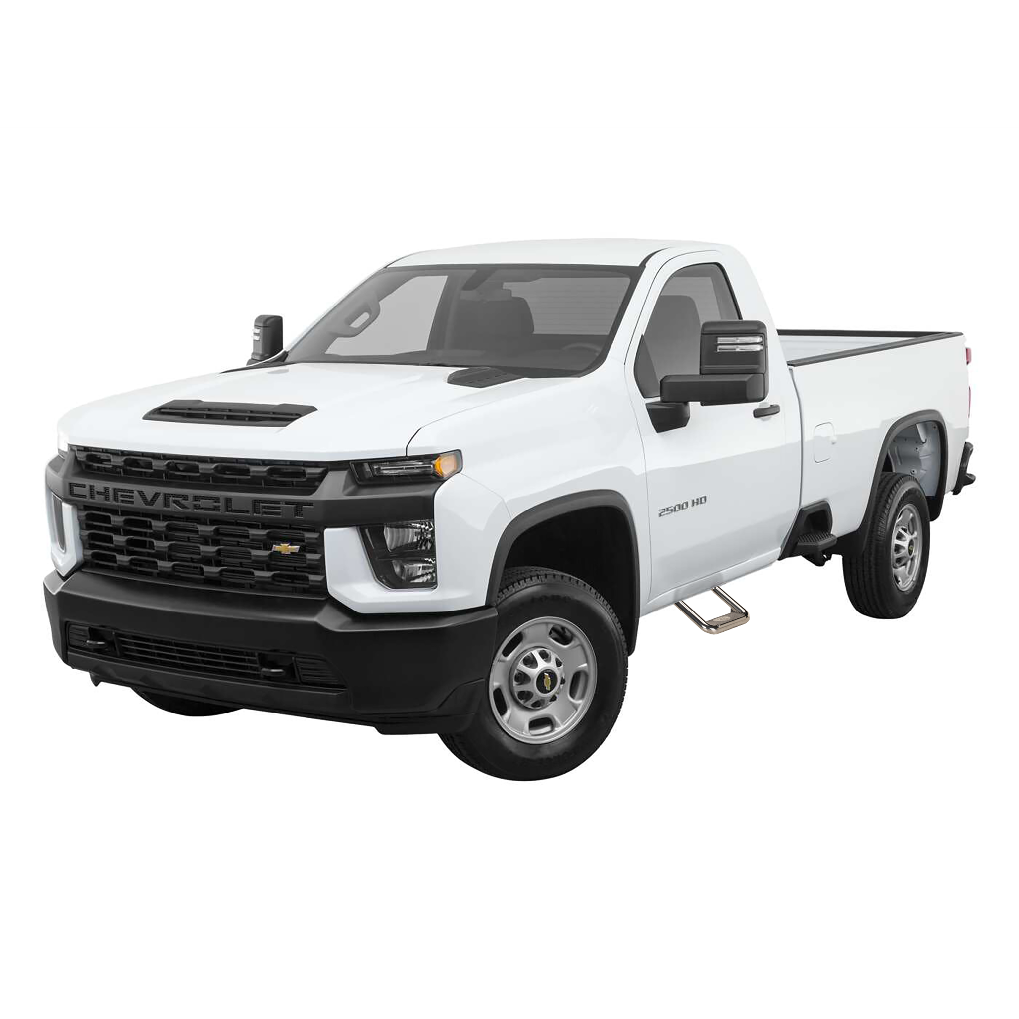 Carr Hoop II Step Bars - Polished Aluminum - Ford Fullsize Truck 1981-98 102522 - Pair