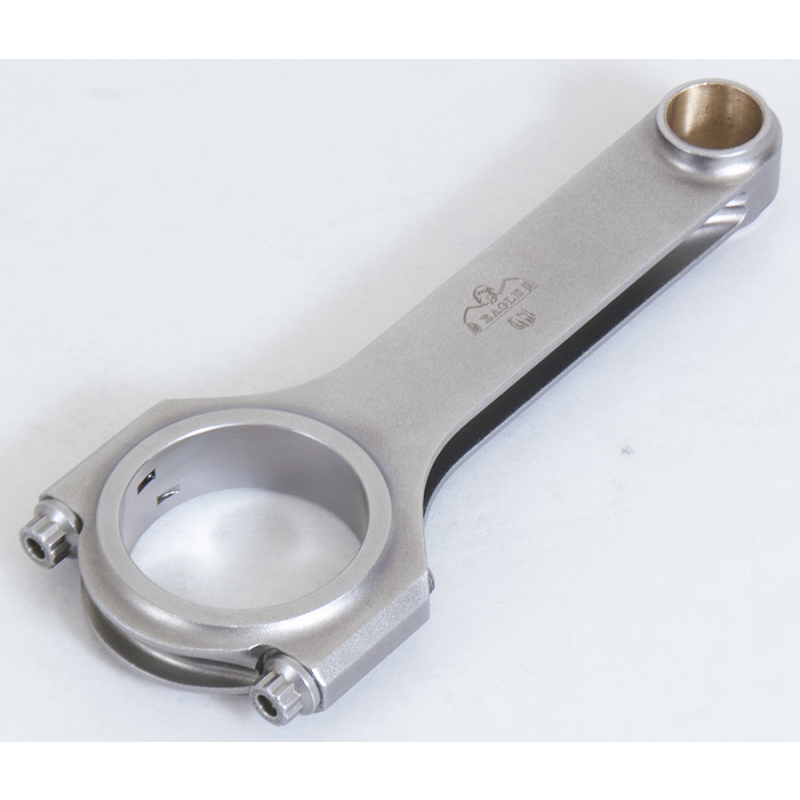 Eagle H-Beam Connecting Rod - 7.100" Long - Bushed - 7/16" Cap Screws - Forged Steel - BB Chevy / Oldsmobile V8 (Set of 8)