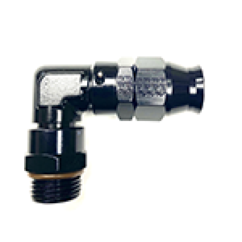 Fragola Performance Systems Hose End Fitting Real Street PTFE Hose 90 Degree - 8 AN Hose to 6 AN Male O-Ring