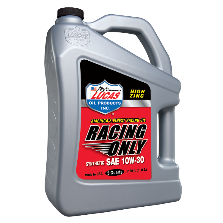 Lucas Synthetic Racing Oil 10w -30 Case 3 x 5 Quart Bottle