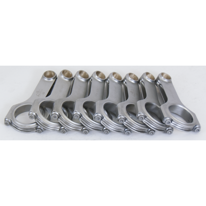 Eagle "3-D" H-Beam Forged 4340 Steel Connecting Rods - Ford Stock 302, 5.0L - 2.123" Crank Pin, .912" Piston Pin, .8615" B.E. Width - 5.090" Length - 620 Grams - (Set of 8)