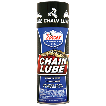 Lucas Oil Products Semi-Synthetic Chain Lubricant 11.00 oz Aerosol - Set of 12