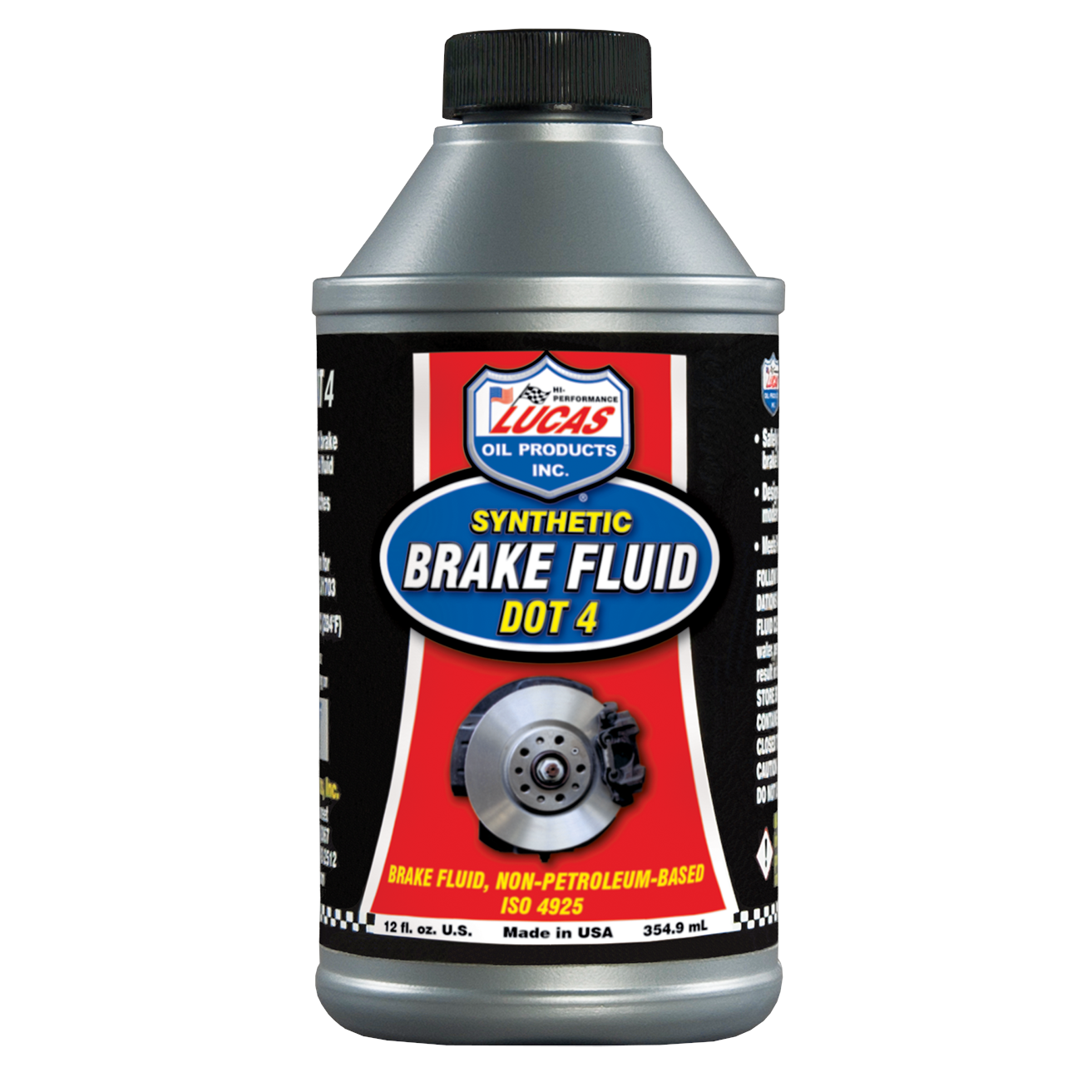 Lucas Oil Products DOT 4 Brake Fluid Synthetic 12.00 oz - Set of 12