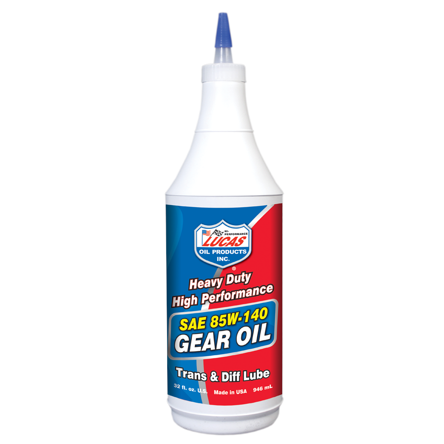 Lucas Oil Products Heavy Duty Gear Oil 85W140 Conventional 1 qt - Set of 12