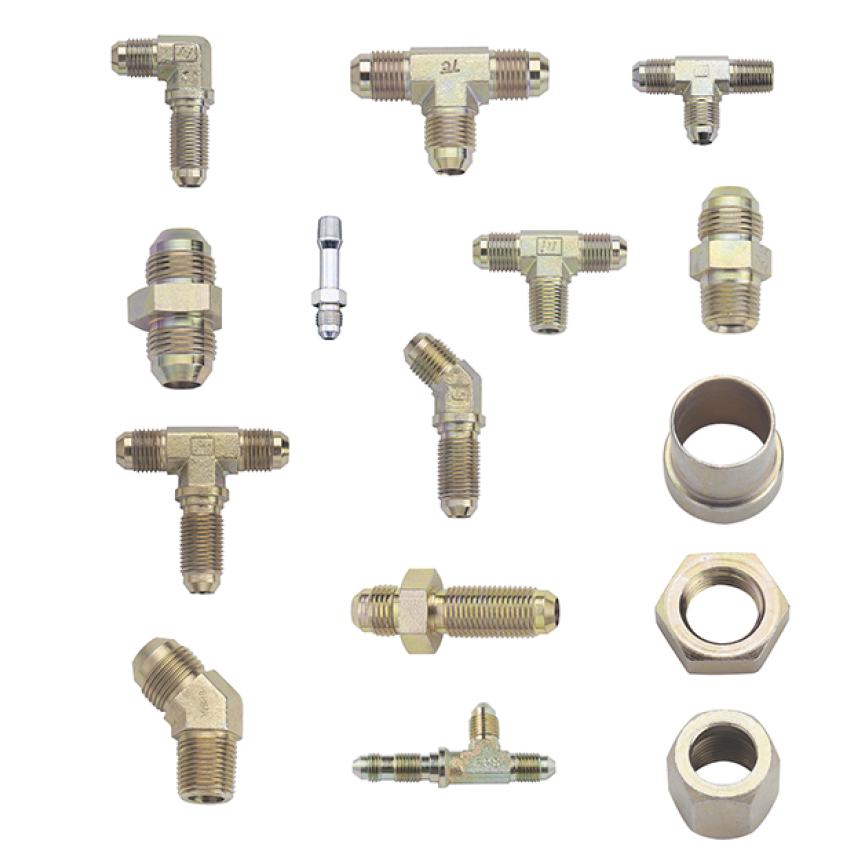 Fragola Bulkhead Fitting - 90 Degree - 3 AN Male TO 3 AN Male Bulkhead - Steel - Cadmium