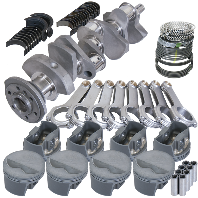 Eagle 355 CID Rotating Assembly - Forged Crank - Forged Pistons - 3.480 in Stroke - 4.030 in Bore - 5.700 in H Beam Rods - Small Block Chevy KIT12001030